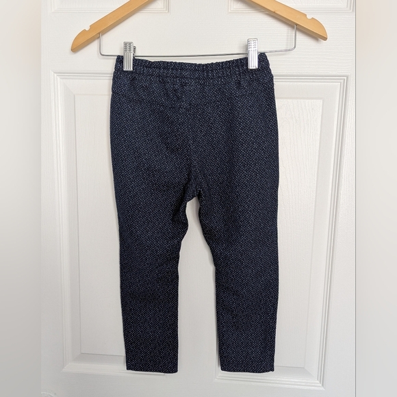 Zara Boys (Size 4/5) Drawstring Navy Blue With Specles Joggers/Sweatpants - Picture 4 of 8